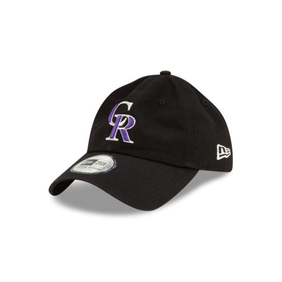 Colorado Rockies Gorra | New Era MLB Casual Classic Adjustable Cap Mexico - Negros